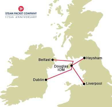 Isle of Man Freight Map